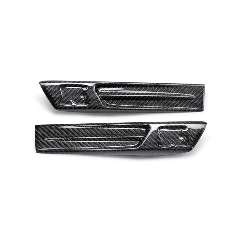 Seibon Carbon Fiber Fender Duct Logos (Pair) Nissan GT-R 2009-2014 | FDL0910NSGTR