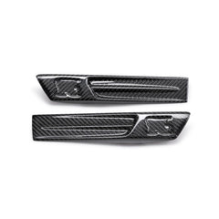 Seibon Carbon Fiber Fender Duct Logos (Pair) Nissan GT-R 2009-2014 | FDL0910NSGTR