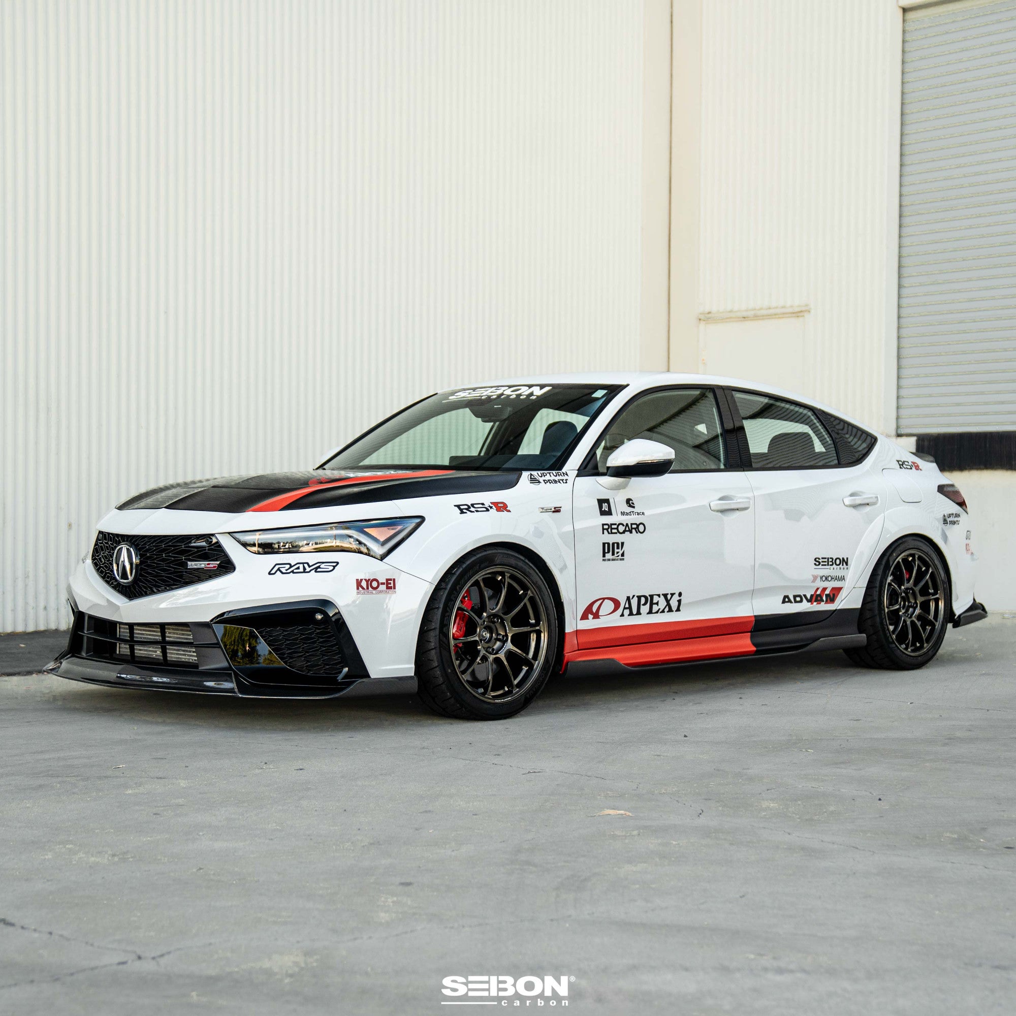 Seibon Carbon Fiber Side Skirts MB-Style Acura Integra Type S 2024-2026 | SS24ACINS-MB