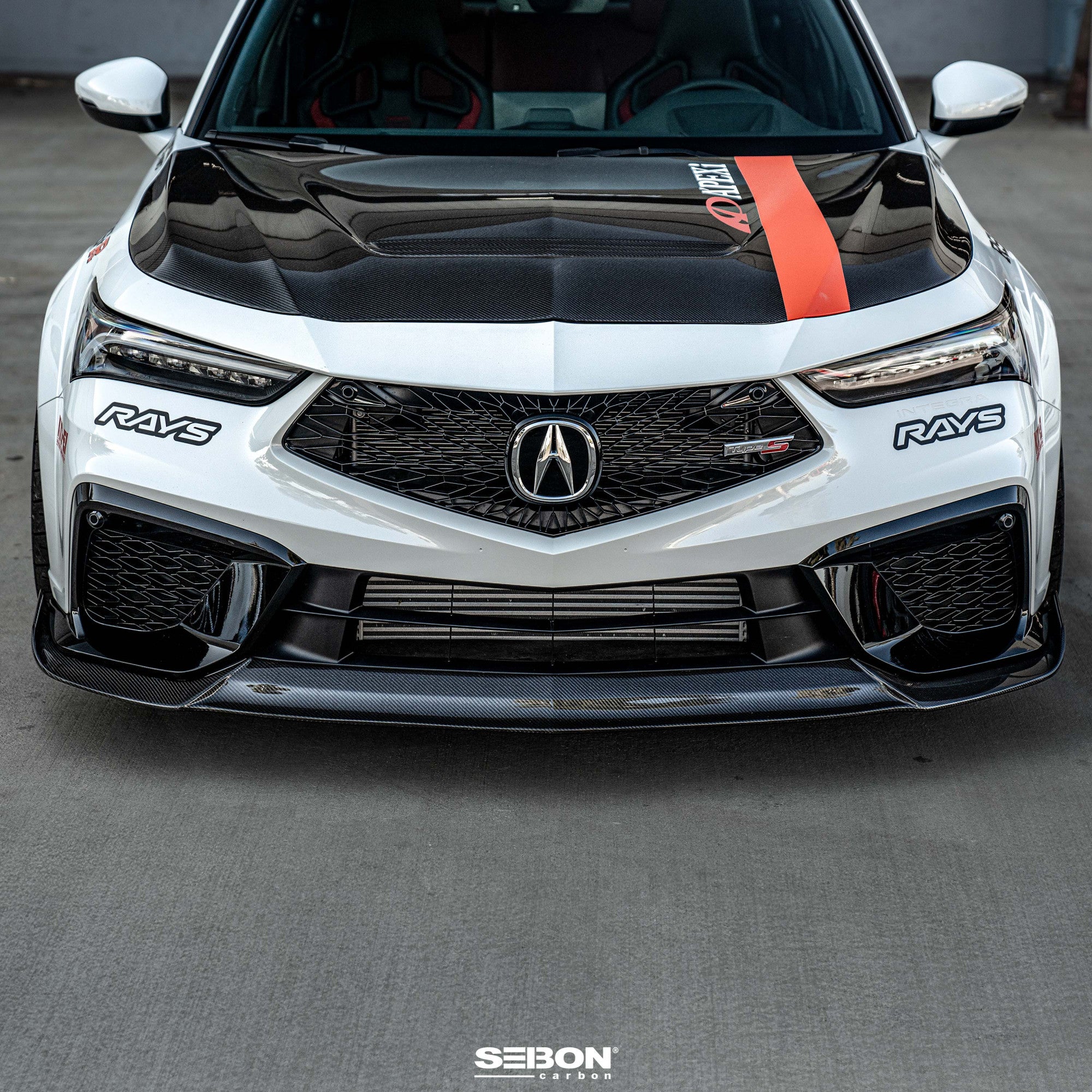 Seibon MB-Style Carbon Fiber Front Lip Acura Integra Type S 2024-2026 | FL24ACINS-MB