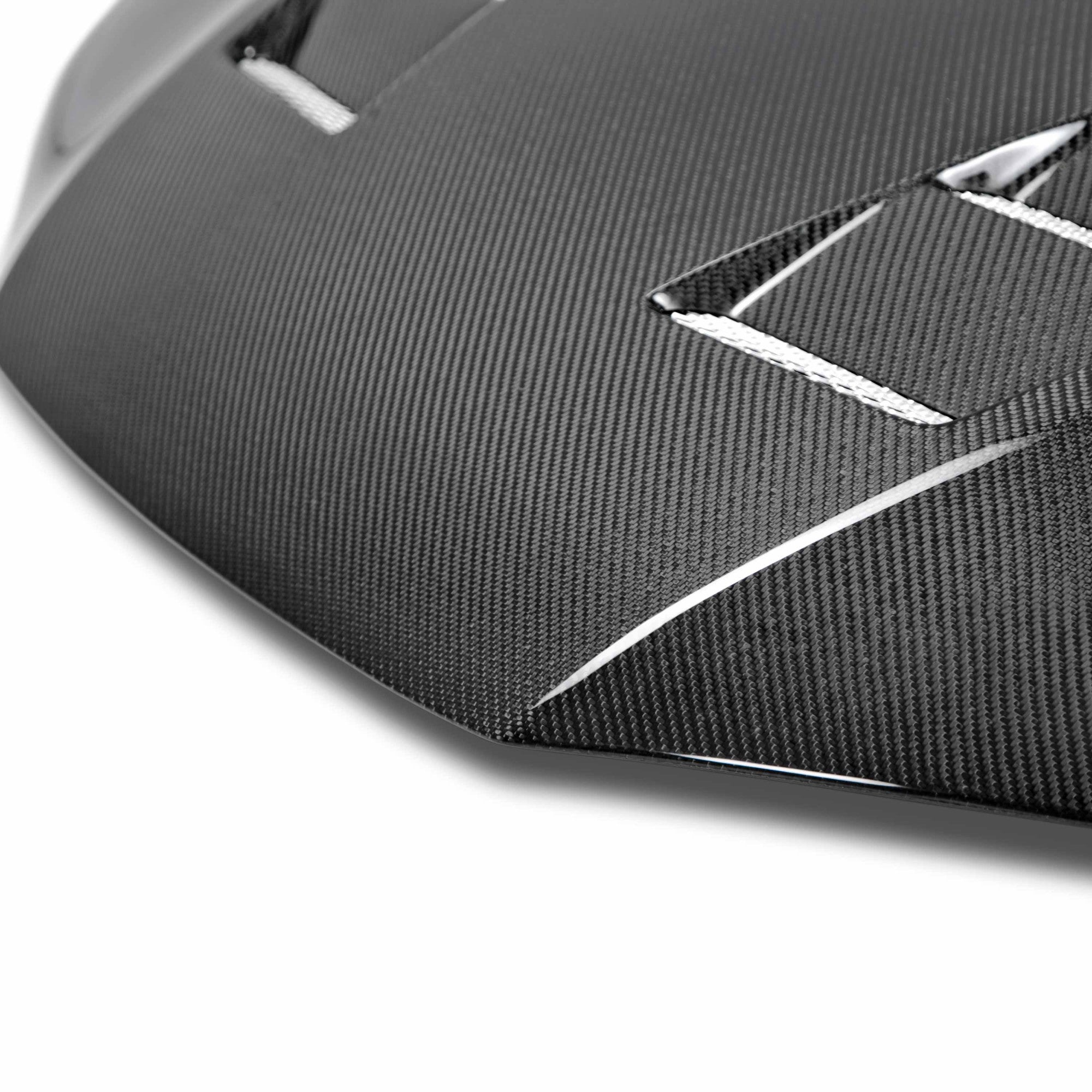 Seibon TS-Style Carbon Fiber Hood Honda Civic Coupe 2014-2015 | HD14HDCV2D-TS