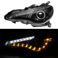 Spyder Projector Headlights DRL LED Black Subaru BRZ / Scion FR-S 13-20 (Xenon models only) | 5075475