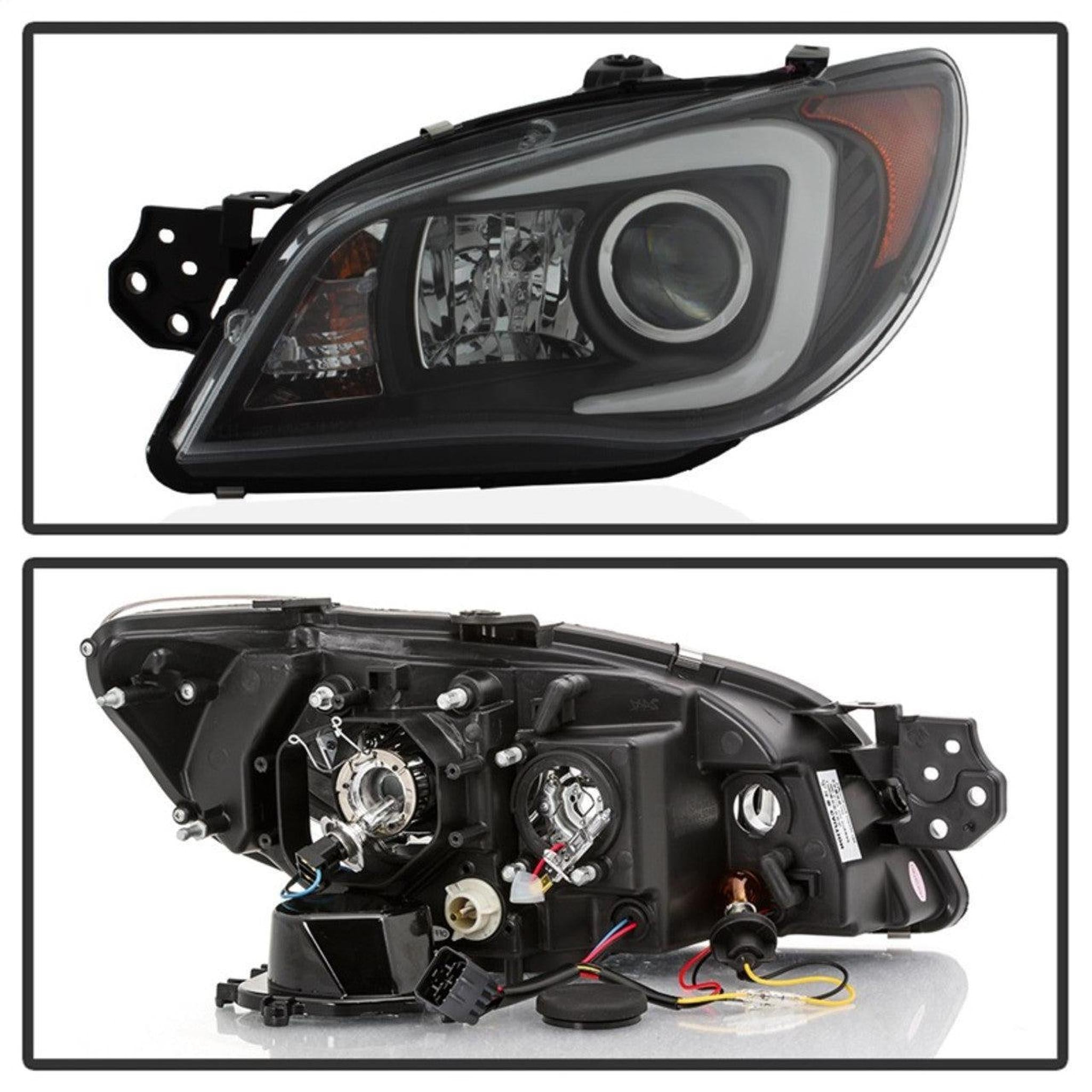 Spyder Projector Headlights Halogen Only Black PRO-YD-SWRX06-LBDRL-BK Subaru WRX 2006-2007 | 5083920