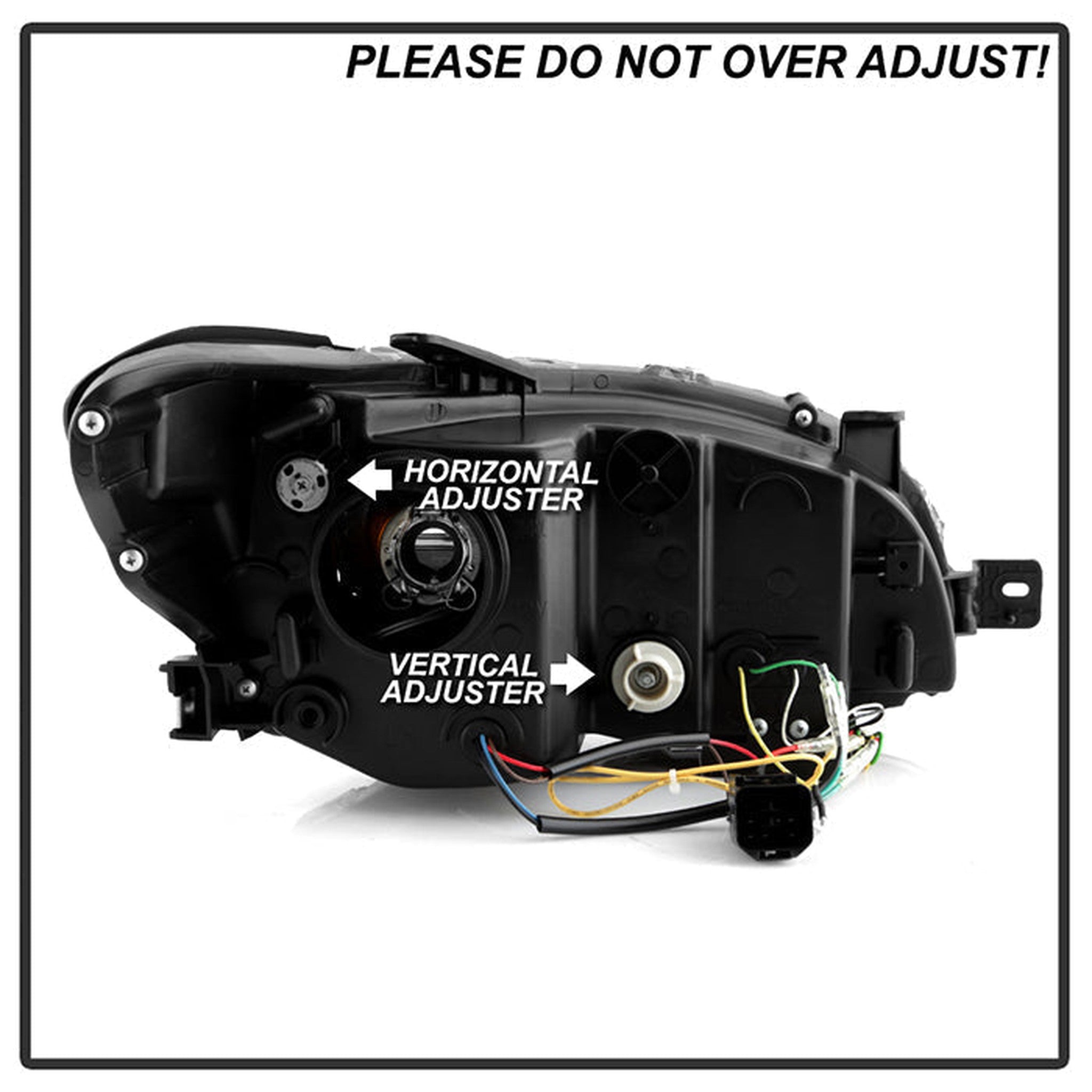 Spyder Halogen Model Projector Headlights Black Subaru WRX / STI 1520