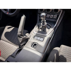 Sticker Fab Lower Console Trim 3D Carbon Overlay Vinyl - 2022-2026 BRZ / GR86 MT