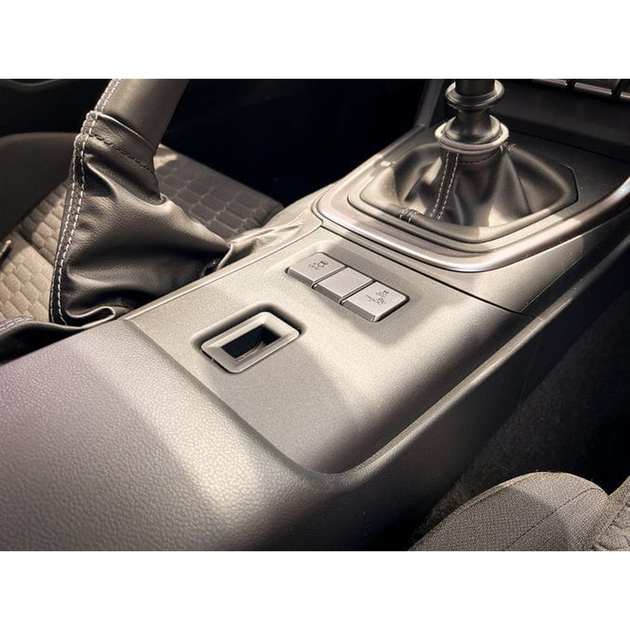 Sticker Fab Lower Console Trim 3D Carbon Overlay Vinyl - 2022-2026 BRZ / GR86 MT