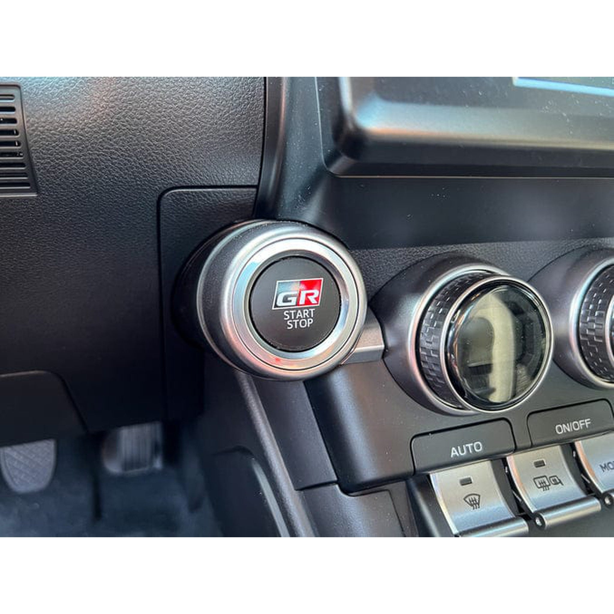 Sticker Fab Push to Start Trim 3D Carbon Overlay - 2022-2026 BRZ / GR86