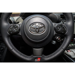 Sticker Fab Steering Wheel Controls + Lower Spoke 3D Carbon Overlays Subaru BRZ 2022+ / Toyota GR86 2022-2026