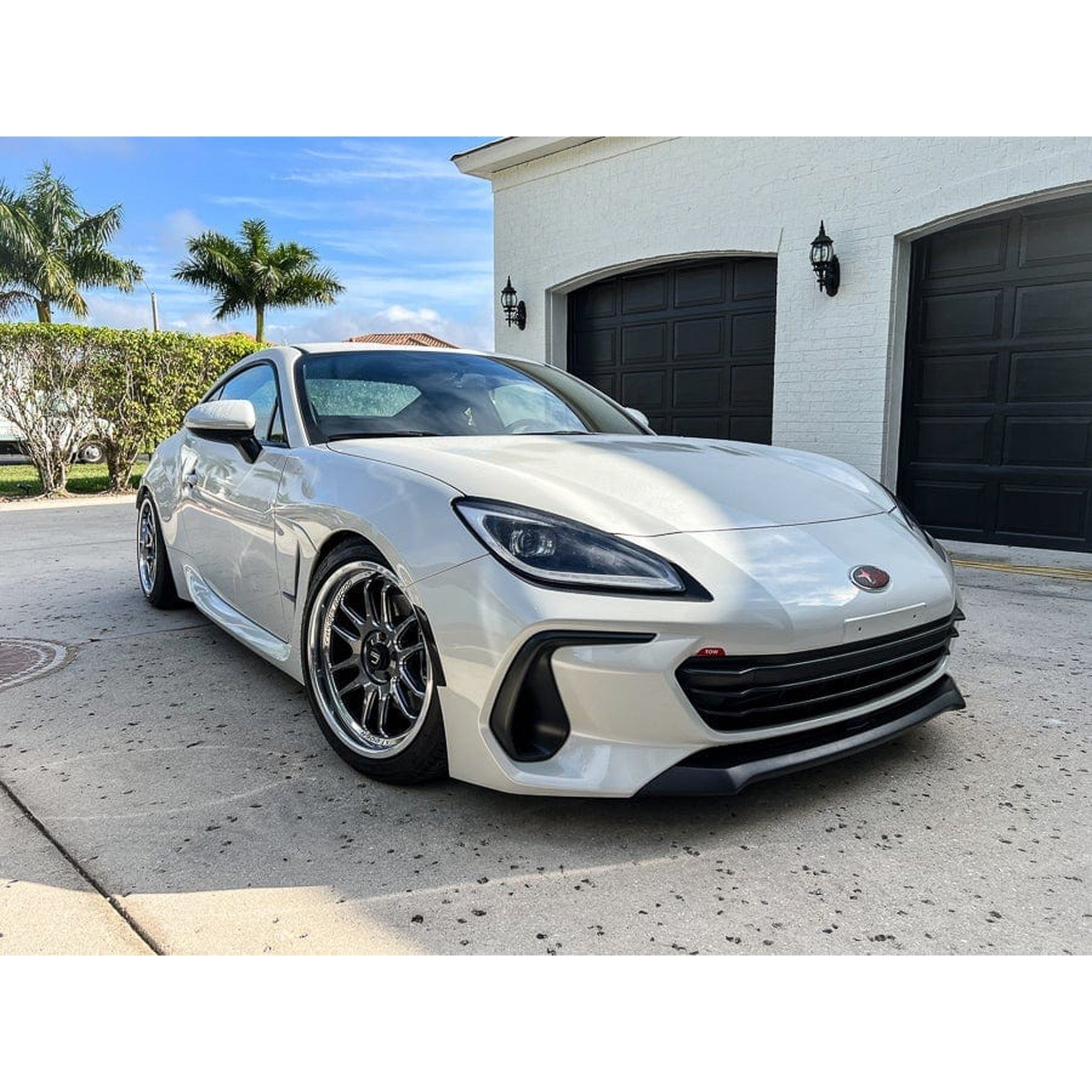 Sticker Fab Tow Hook Cover Overlay with "TOW" Logo - 2022-2026 BRZ