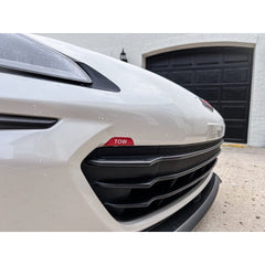 Sticker Fab Tow Hook Cover Overlay with "TOW" Logo - 2022-2026 BRZ