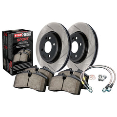 StopTech Sport Axle Pack Slotted Front Brake Kit Subaru WRX 2009-2010 | 977.47008F