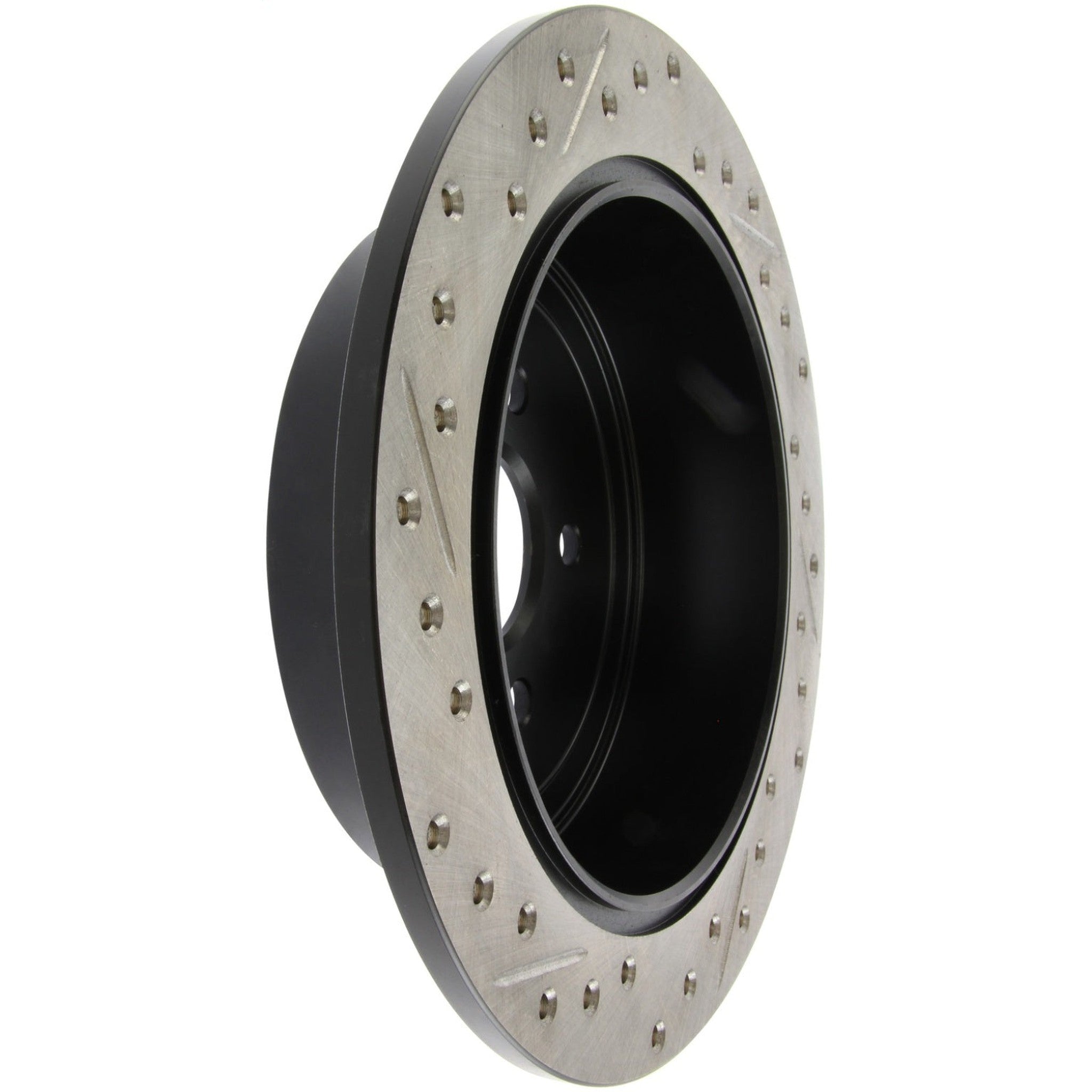 Stoptech Slotted & Drilled Left Rear Brake Rotor WRX 2008-2014 | 127.47029L