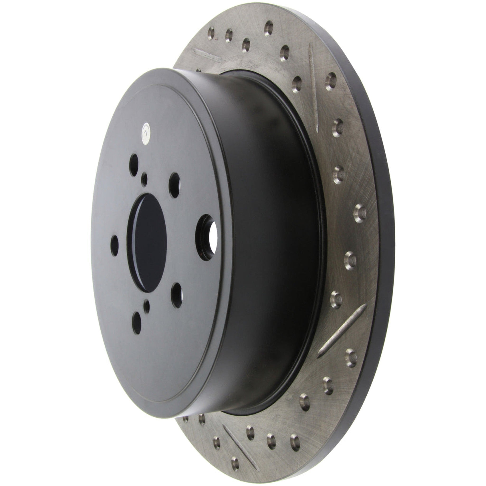 Stoptech Slotted & Drilled Left Rear Brake Rotor WRX 2008-2014 | 127.47029L