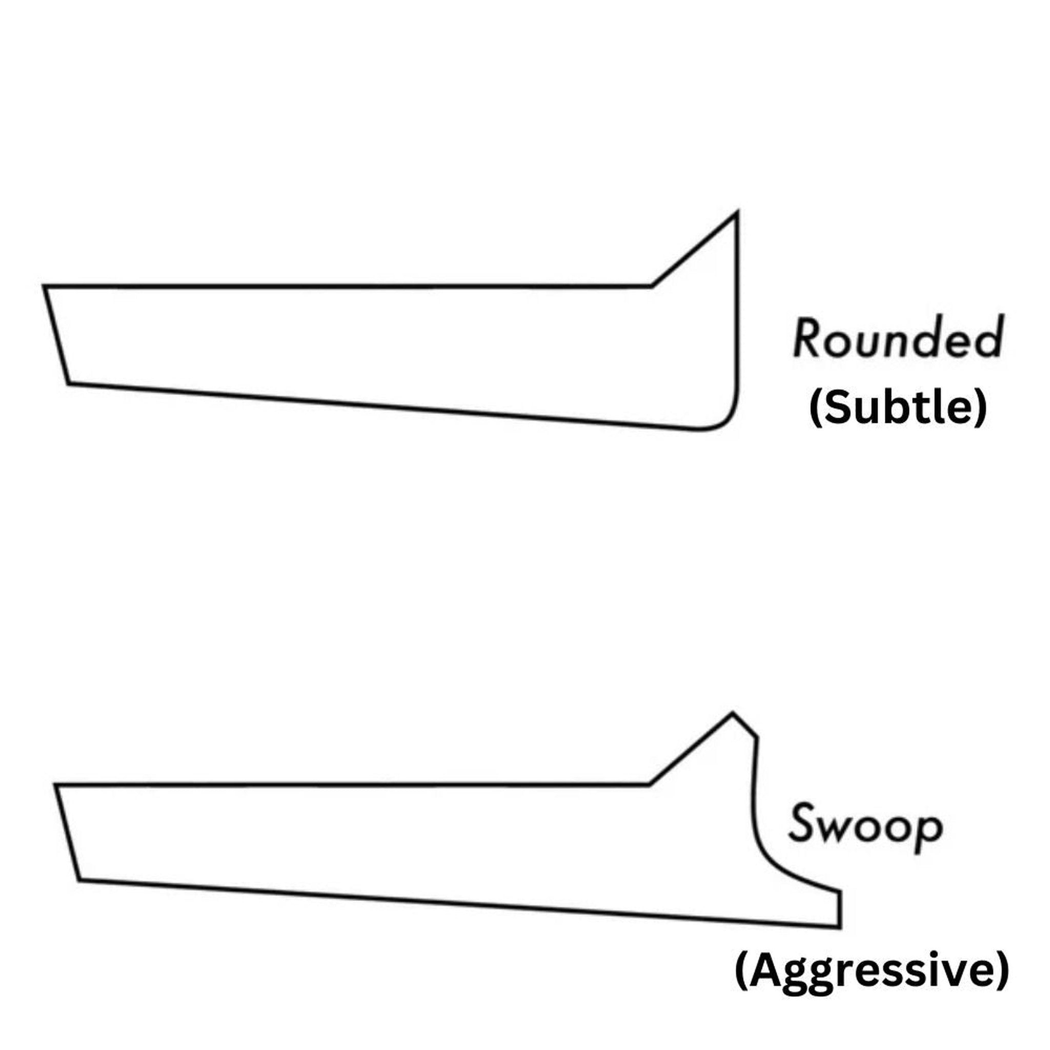 Strafe Design Subaru 2022-2026 WRX V4 Rear Diffuser Matte Black Aggressive (Swoop) | VBWRXV4RDSWM