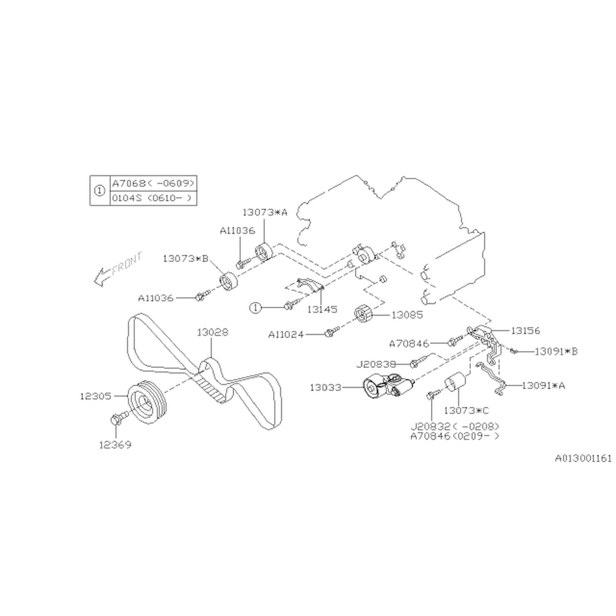 SuSubaru OEM Small Idler Pulley WRX 03-14 / STI 04-21 | 13073AA230