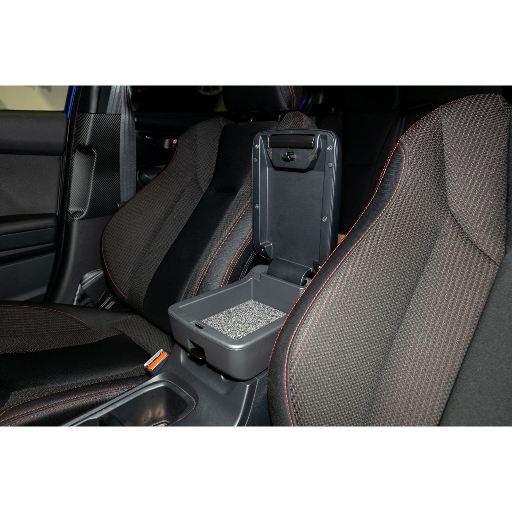 Subaru JDM Dual Console Arm Rest Extension Charcoal Gray WRX 15-26 / STI 15-21 | J2017FG000MG
