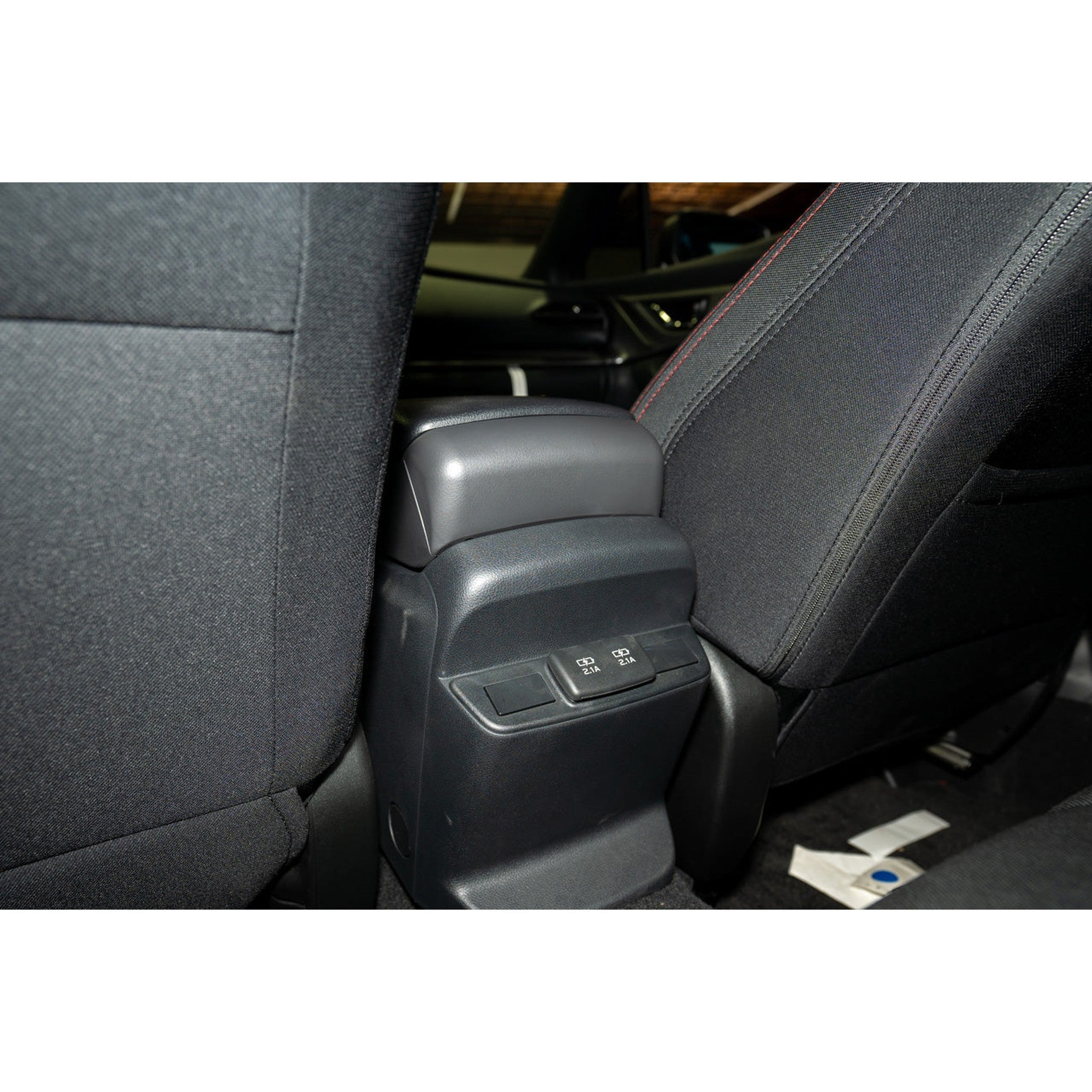 Subaru JDM Dual Console Arm Rest Extension Charcoal Gray WRX 15-26 / STI 15-21 | J2017FG000MG