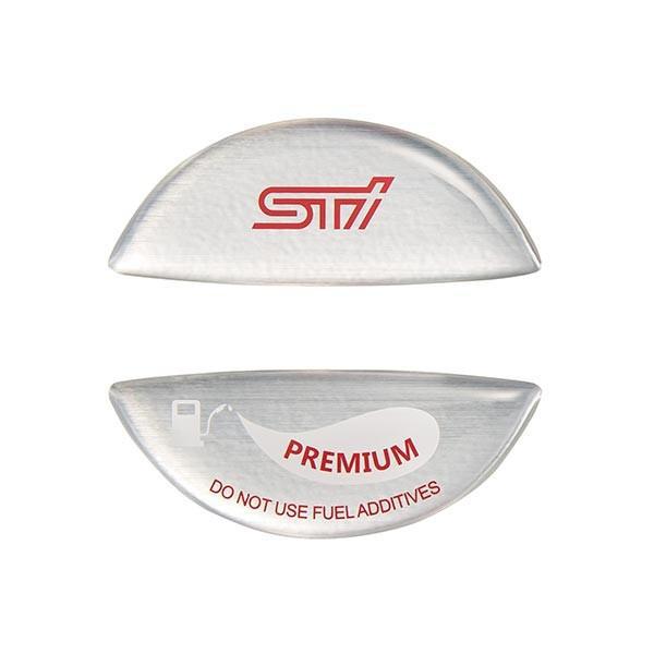 Subaru JDM STI Fuel Cap Emblem Silver - Premium Gas | STSG18100630
