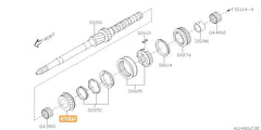 Subaru OEM 3rd Gear Driven (06-18 STI) | 32275AA560