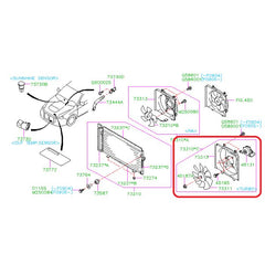 Subaru OEM A/C Condenser Fan WRX / STI 2012-2016 | 73310FJ020