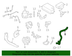 Subaru OEM Air Pump Hose Subaru WRX 2008-2014 | 14865AA030