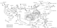 Subaru OEM Air Suction Valve Bracket - Right 08-21 STI | 14872AA090