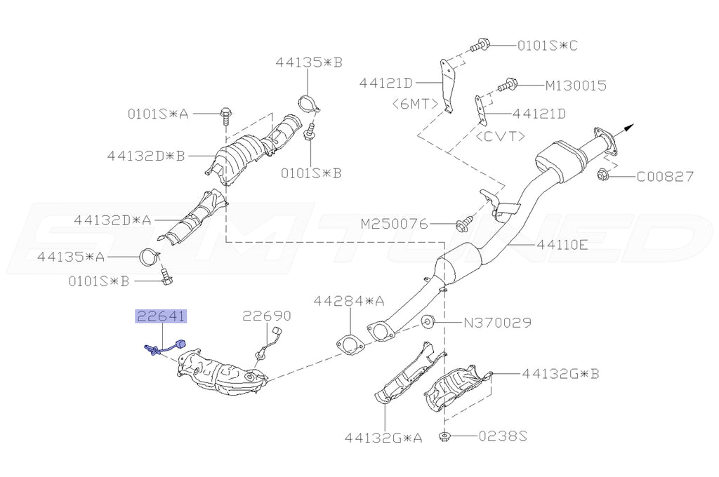 Subaru OEM Air/Fuel Sensor WRX 2022-2026 | 22641AA790