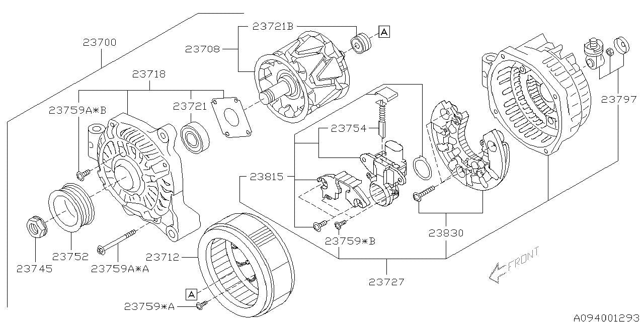 Subaru OEM Alternator 15-21 WRX / 15-16 Impreza 2.0 / 15-17 Cosstrek | 23700AA911