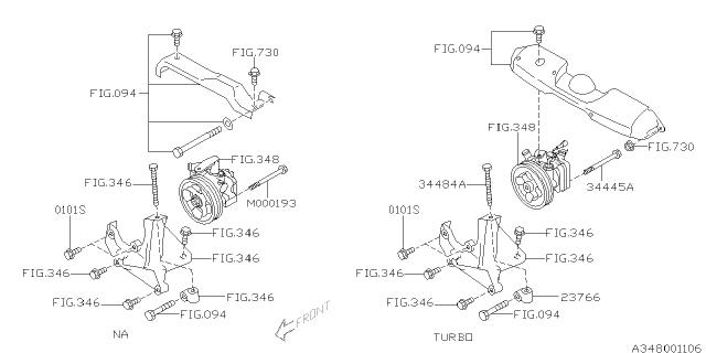Subaru OEM Alternator Pulley Adjuster WRX / STI 2004-207 | 23766AA000