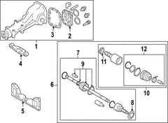 Subaru OEM Axle - Rear (R82) Subaru WRX 2022-2026 | 28421VC020