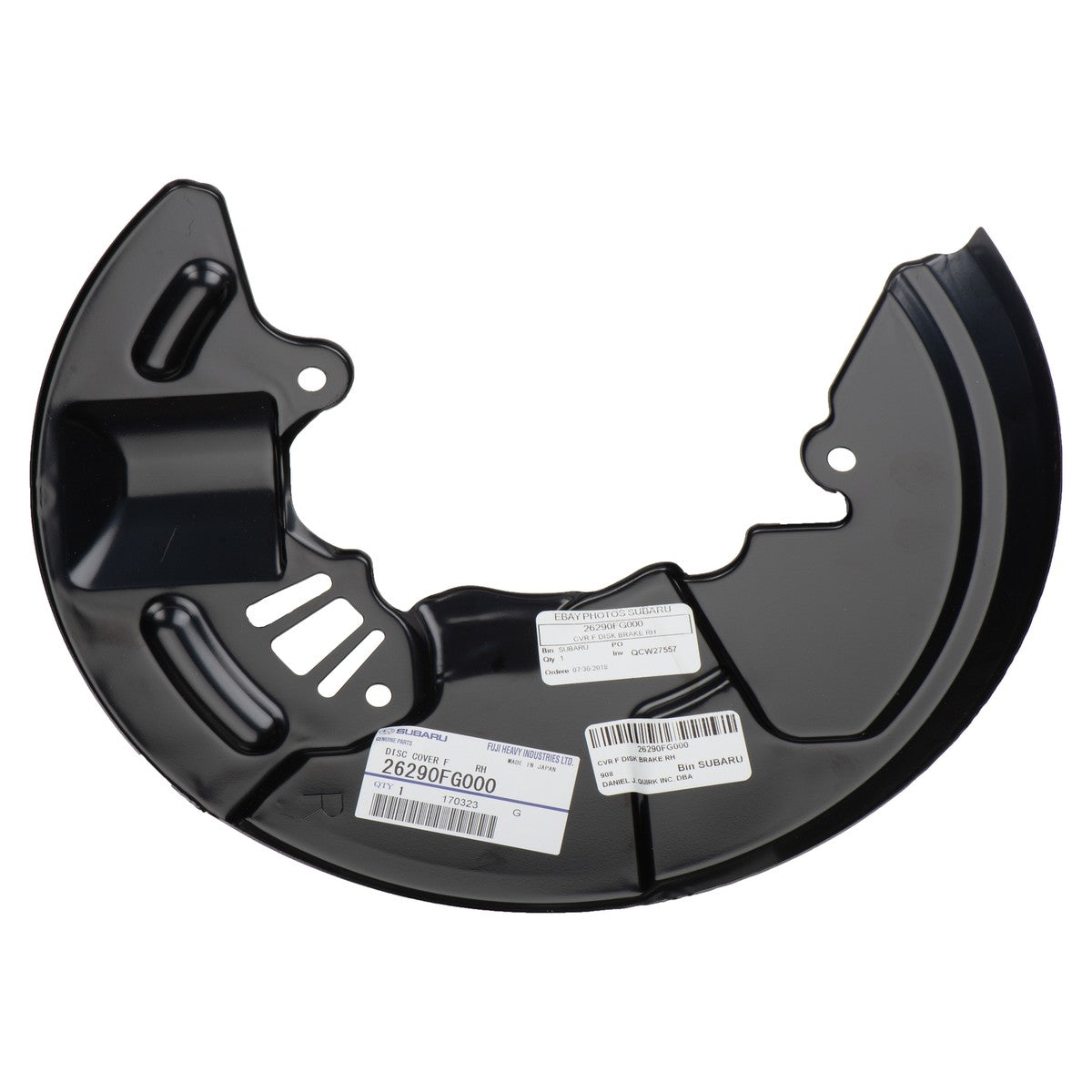 Subaru OEM Brake Dust Shield Right Front Subaru WRX / STI 2008-2021 | 26290FG000
