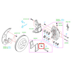 Subaru OEM Brake Pad Clip Bolt Subaru STI 2018-2021 | 26232VA040