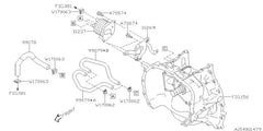 Subaru OEM CVT Cooler Hose-Inlet 14-16 Crosstrek Hybrid | 99078AB410