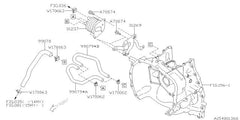 Subaru OEM CVT Cooler Hose-Outlet 15-19 Legacy - 25B | 99078AB131
