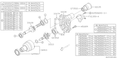 Subaru OEM Center Differential Bearing | 806255010