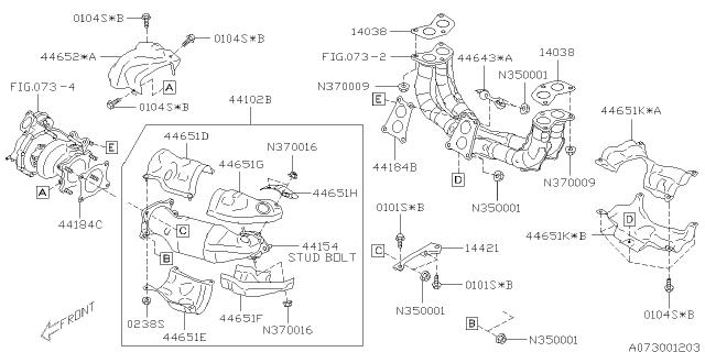 Subaru OEM Center Pipe 14-18 Forester / 15-21 WRX | 44612AA771