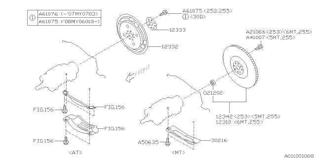 Subaru OEM Clutch Flywheel Cover STI 2006-2021 | 30216AA070