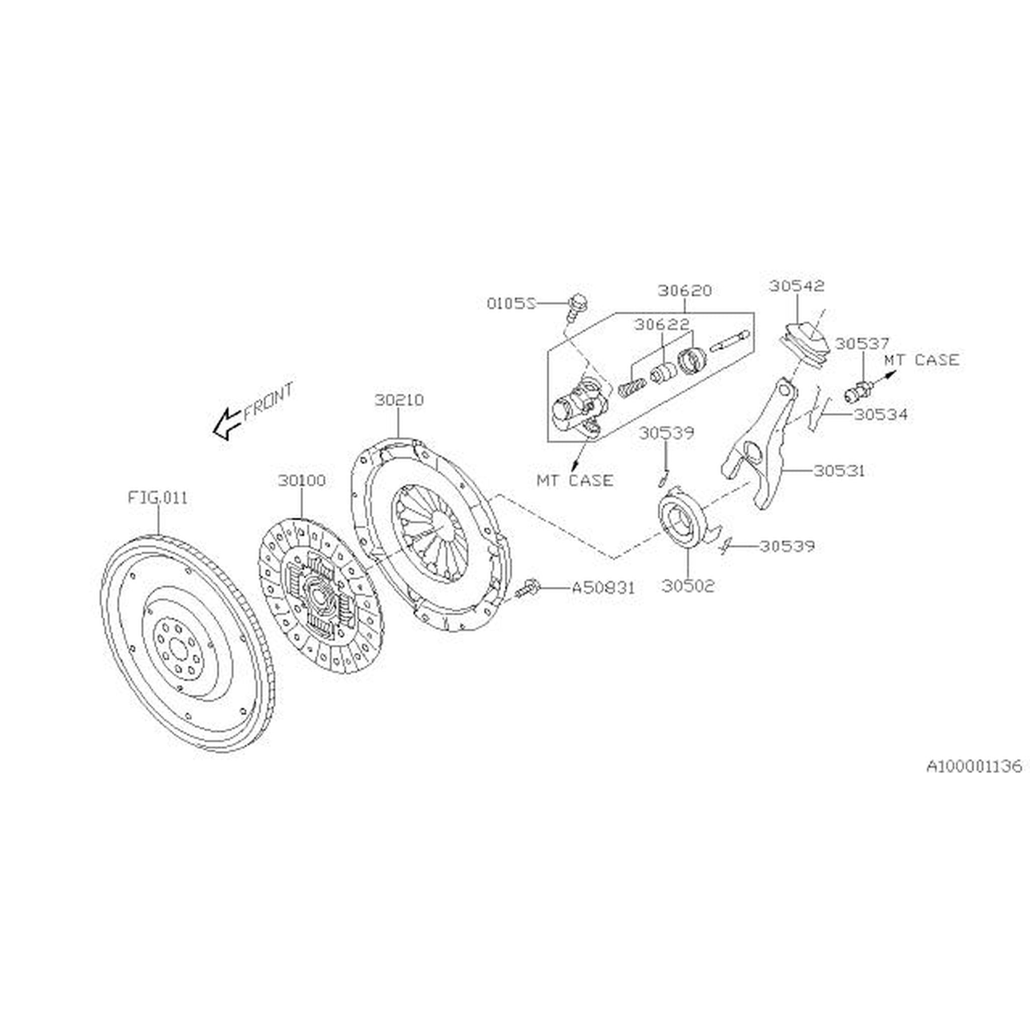 Subaru OEM Clutch Fork Pivot WRX 2006-2026 | 30537AA061