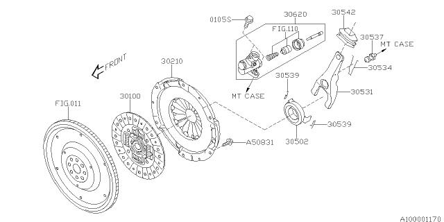 Subaru OEM Clutch Slave Cylinder 13-26 Subaru BRZ | 30620AA142