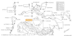 Subaru OEM Coolant Crossover Hose (13-14 Legacy - 25B) | 21204AB230