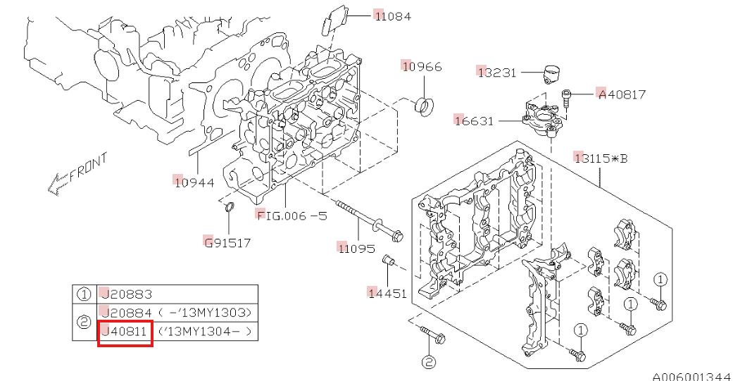 Subaru OEM Cylinder Head Bolt Subaru WRX 15-26 / BRZ 13-26 | 808408110