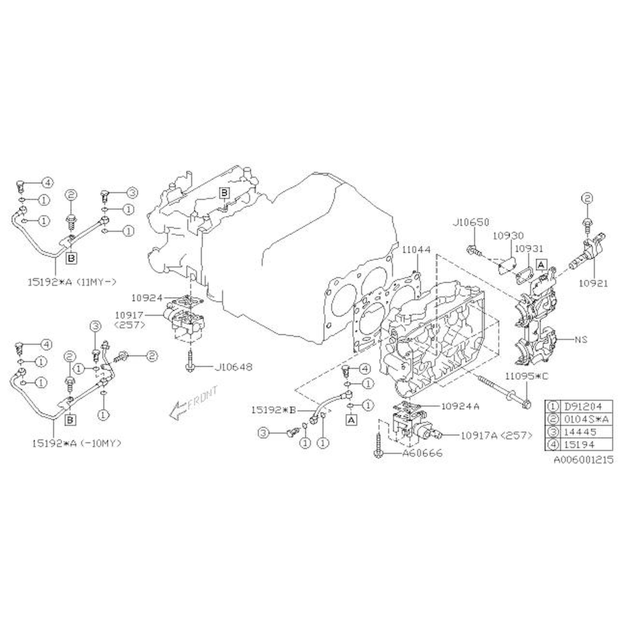 Subaru OEM Cylinder Head Bolt WRX 02-07 / STI 04-07 | 11095AA042
