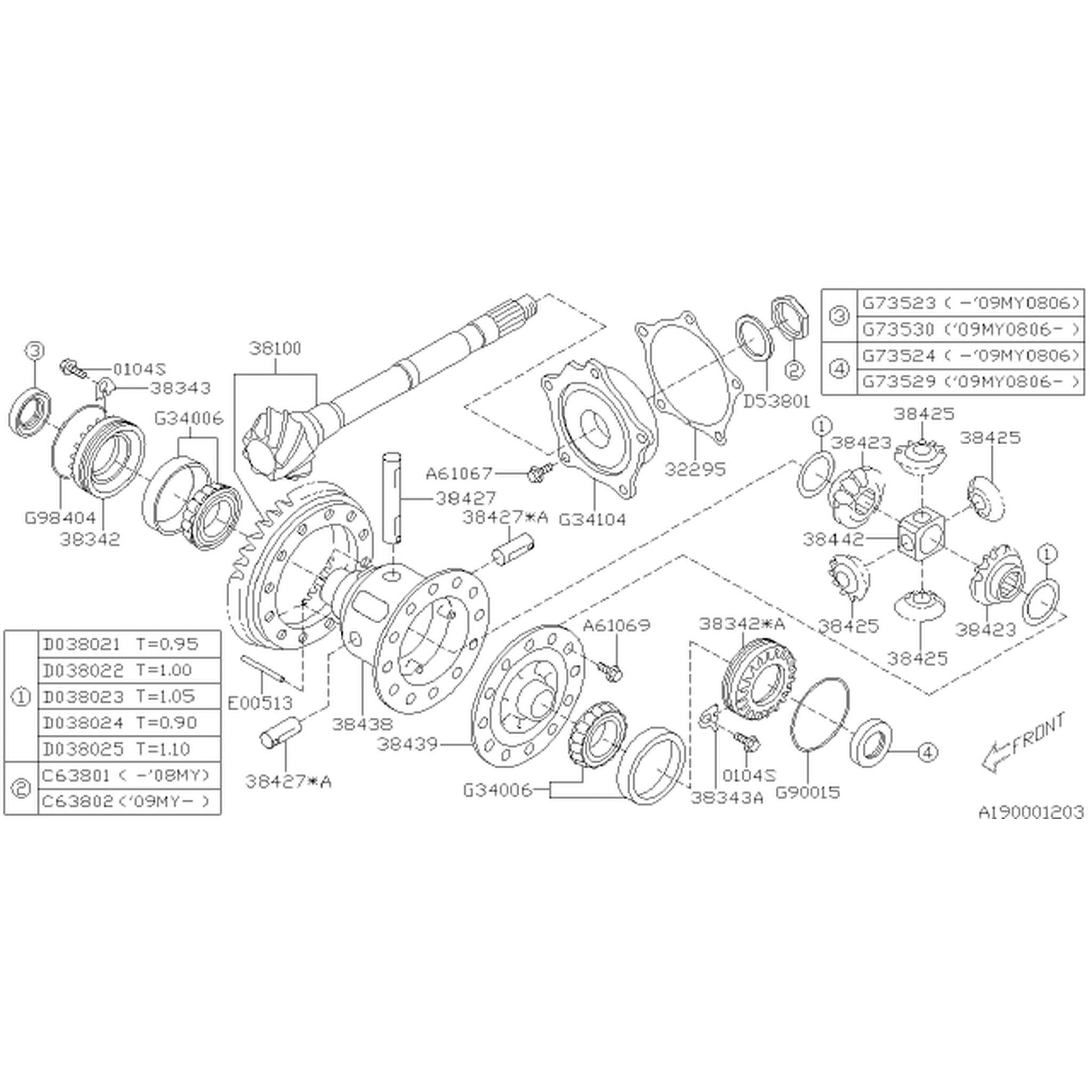 Subaru OEM Differential Pinion Seal - Right - Passenger Side Subaru STI 2004-2021 | 806900150