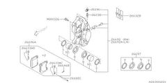Subaru OEM Disc Brake Caliper Bolt WRX 08-26 / STI 08-21 | 901000326