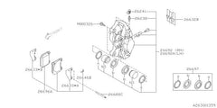 Subaru OEM Disc Brake Pad Pin (Rear) WRX 18-26 / STI 18-21 | 26631VA000
