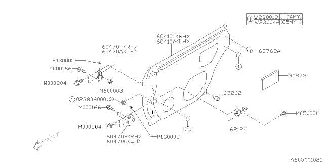 Subaru OEM Door Check - Rear 08-14 WRX / STI | 63302FC003