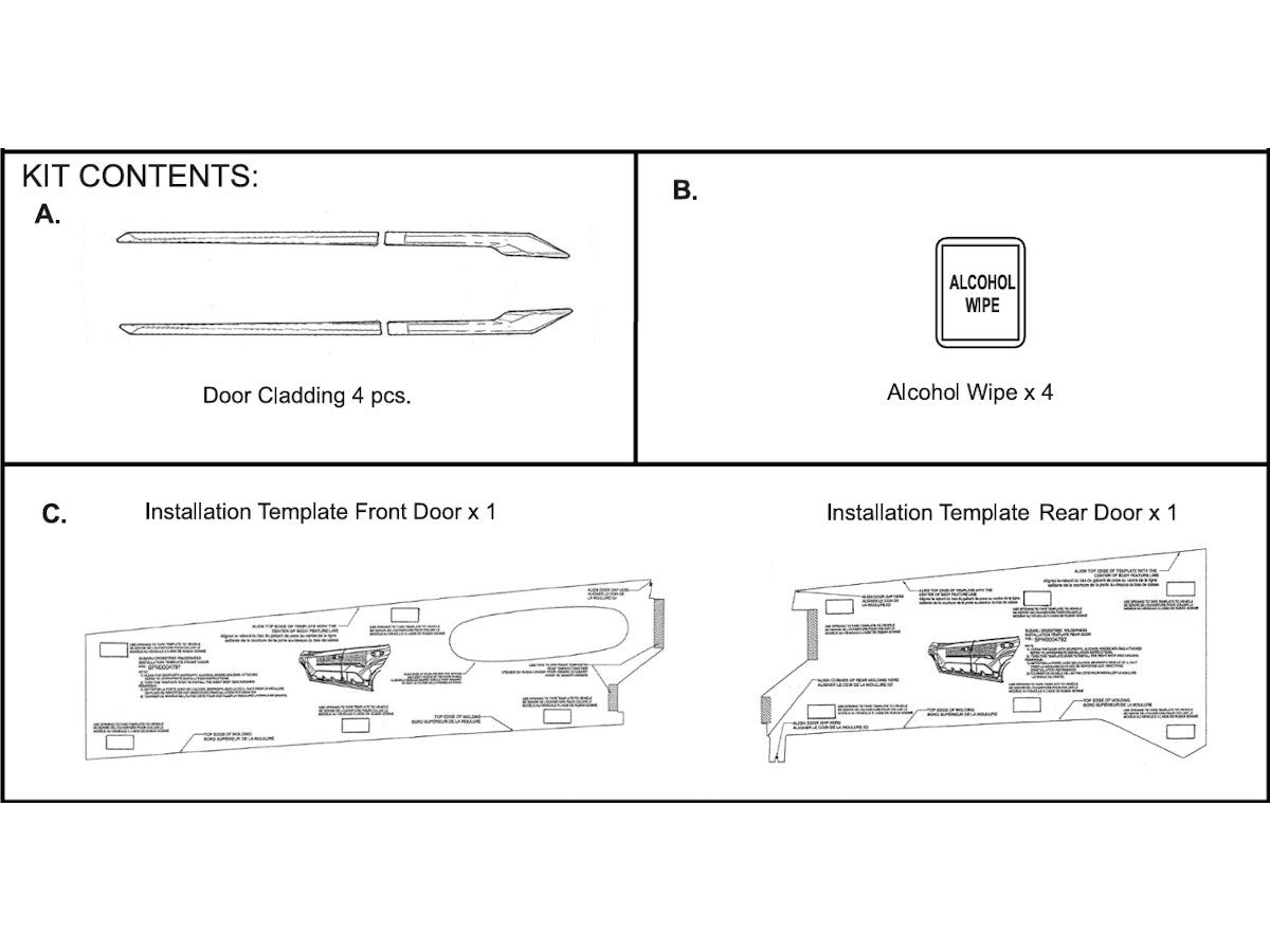 Subaru OEM Door Cladding 4 Piece Subaru Crosstrek Wilderness 2024-2025 | J101SFN960