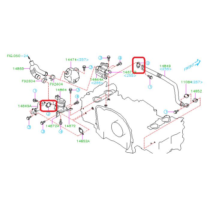 Subaru OEM EGR Casket 08-14 WRX / 08-21 STI | 14719AA033