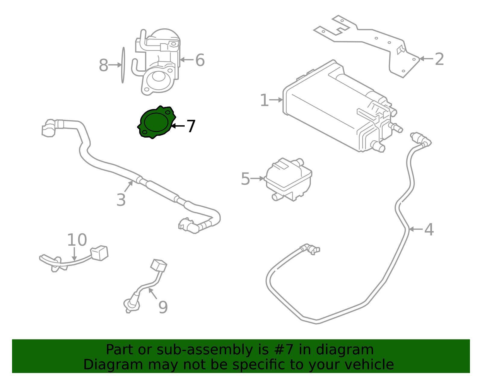 Subaru OEM EGR Valve Seal Subaru WRX / STI 2015-2021 | 14738AA120