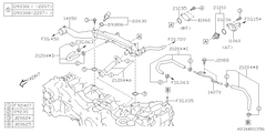 Subaru OEM Engine Coolant Hose BRZ 2022-2027 | 21204AB550